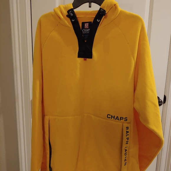 chaps ralph lauren hoodie yellow